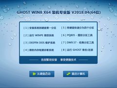 GHOST WIN8 X64 装机专业版 V2018.04(64位)