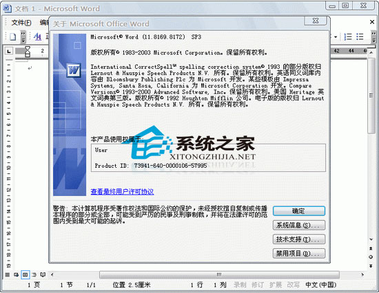 Microsoft Office 2003 SP3 三合一简体中文版(