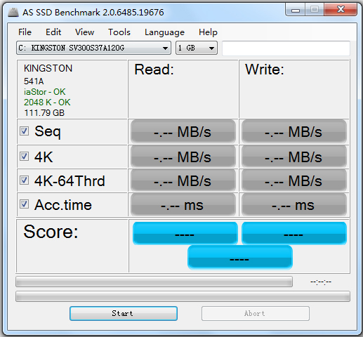 AS SSD Benchmark(SSDӲ̲ٹ) V2.0.6694.23026 ɫ