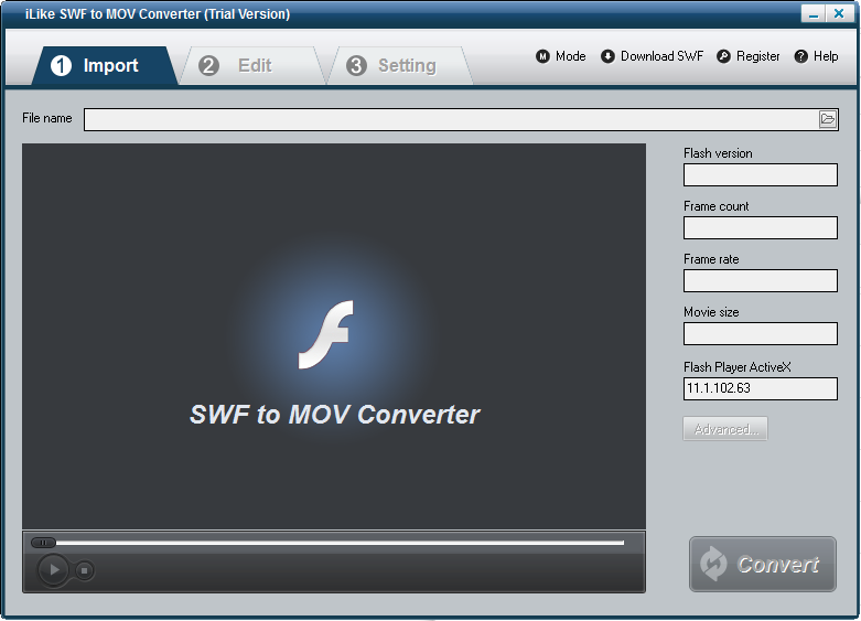 iLike SWF to MOV Converter(SWFƵת) V2.8.0.0 ٷ