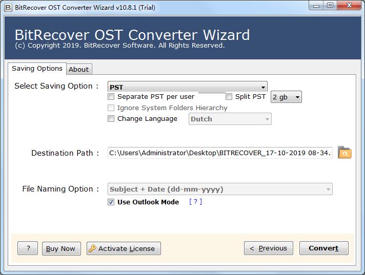 BitRecover OST Converter Wizard