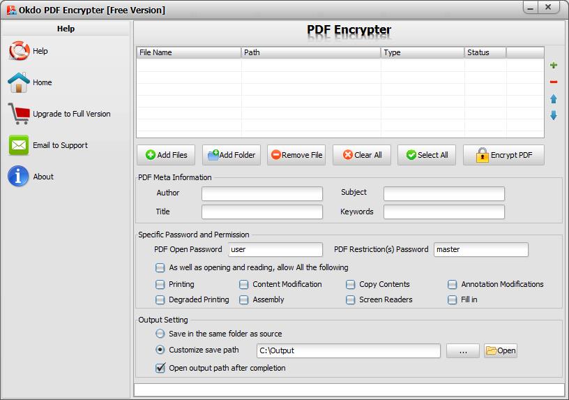 Okdo PDF Encrypter