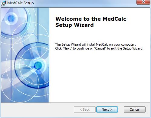 instal MedCalc 22.012