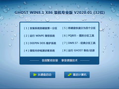 GHOST WIN8.1 X86 装机专业版 V2020.01 (32位)